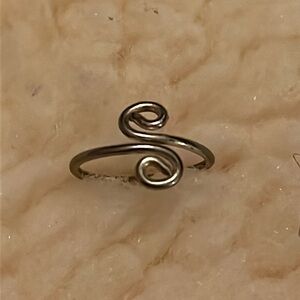 Sterling Silver Adjustable Ring